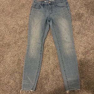 Womens mid rise stretch jeans